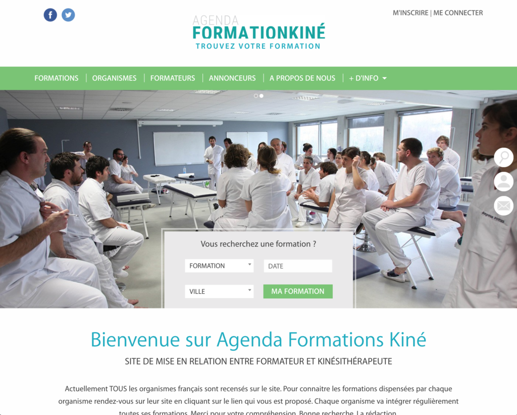 Agenda Formation Kiné